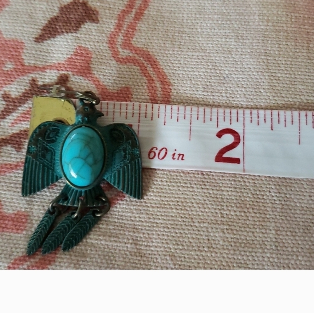 Turquoise Bird Earrings - Picture 6 of 6